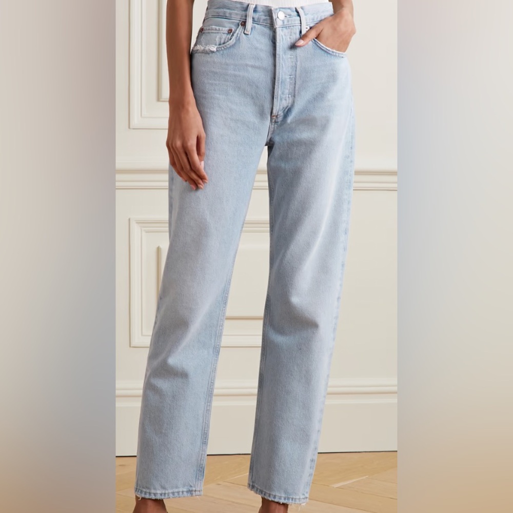 Agolde High Waist 90s Straight Ankle, Size 25